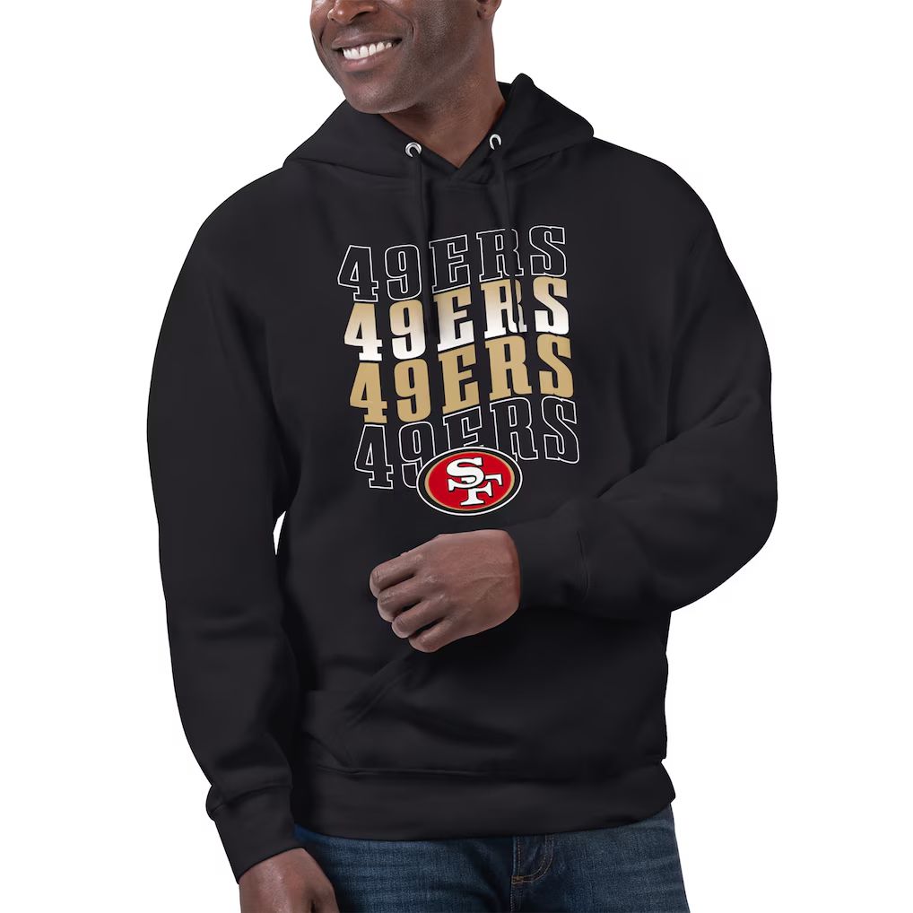 Men 2026 NFL San Francisco 49ers black Hoodie hooded style 01->san francisco 49ers->NFL Jersey